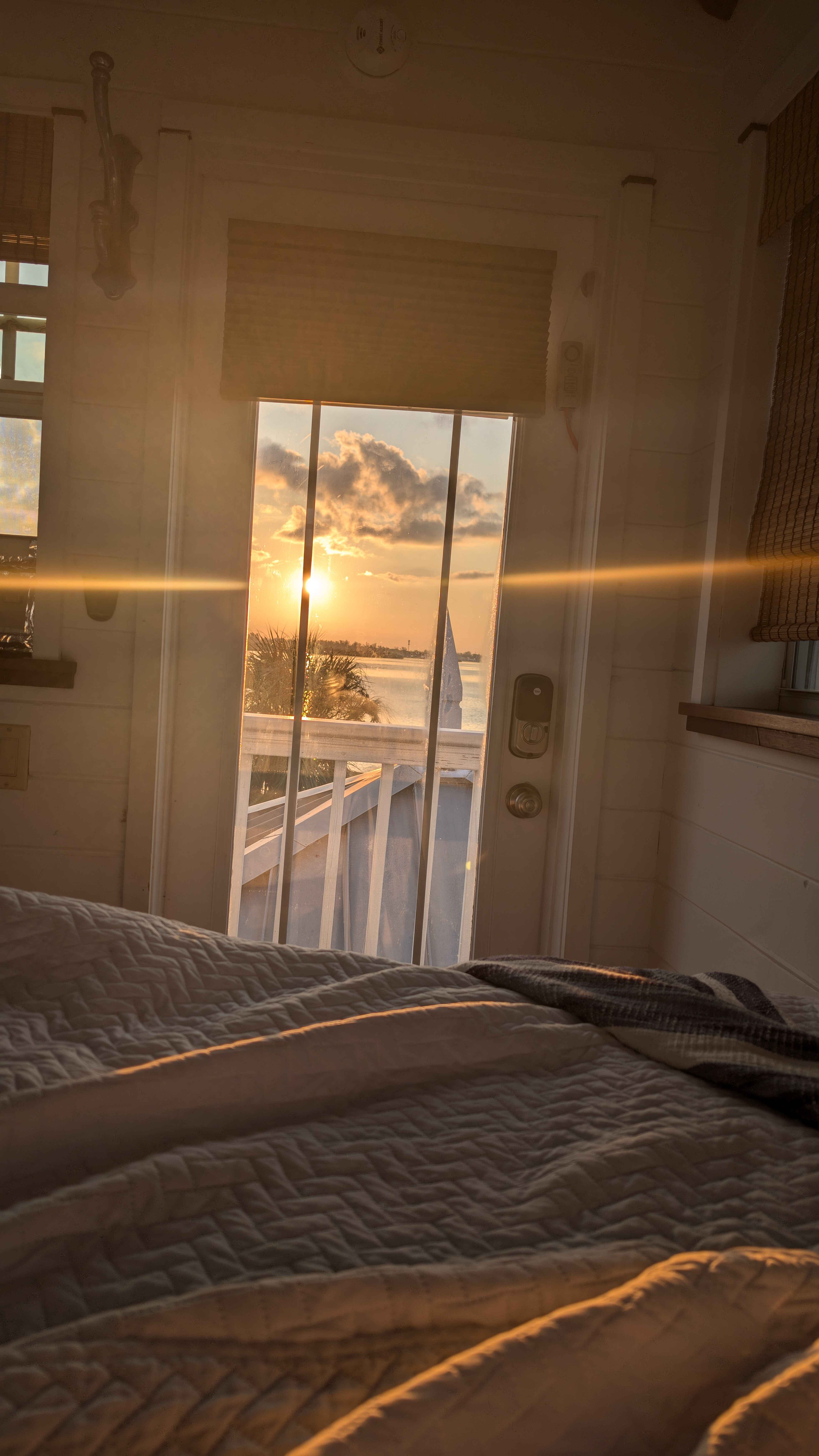 Sun rise by bed